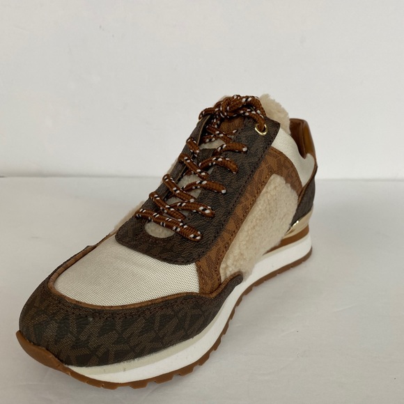 MICHAEL KORKS MADDY TRAINER MK SIG SM BROWN MULTI SIZE:8 - Picture 6 of 13